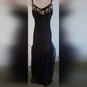 R&M Richards Black Maxi Dress